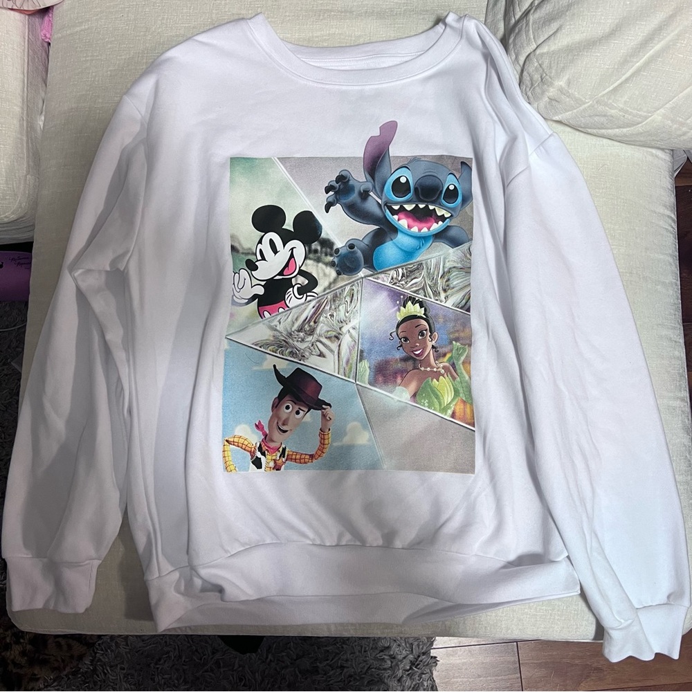 Disney 100 Pullover Crew Neck Sweater